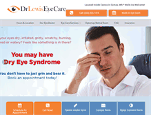 Tablet Screenshot of drlewiseyecare.com